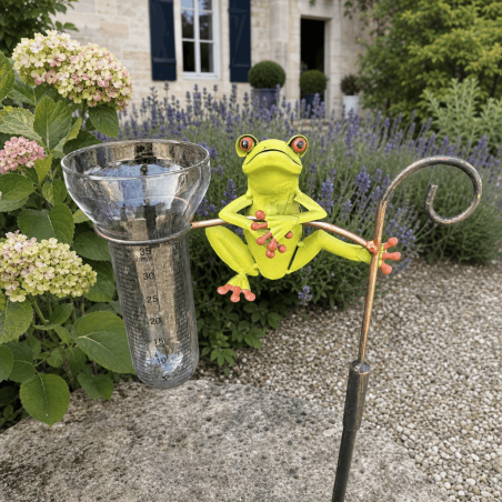Pluviomètre décoratif grenouille à piquer – H 121 cm