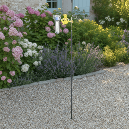 Pluviomètre décoratif grenouille à piquer – H 121 cm