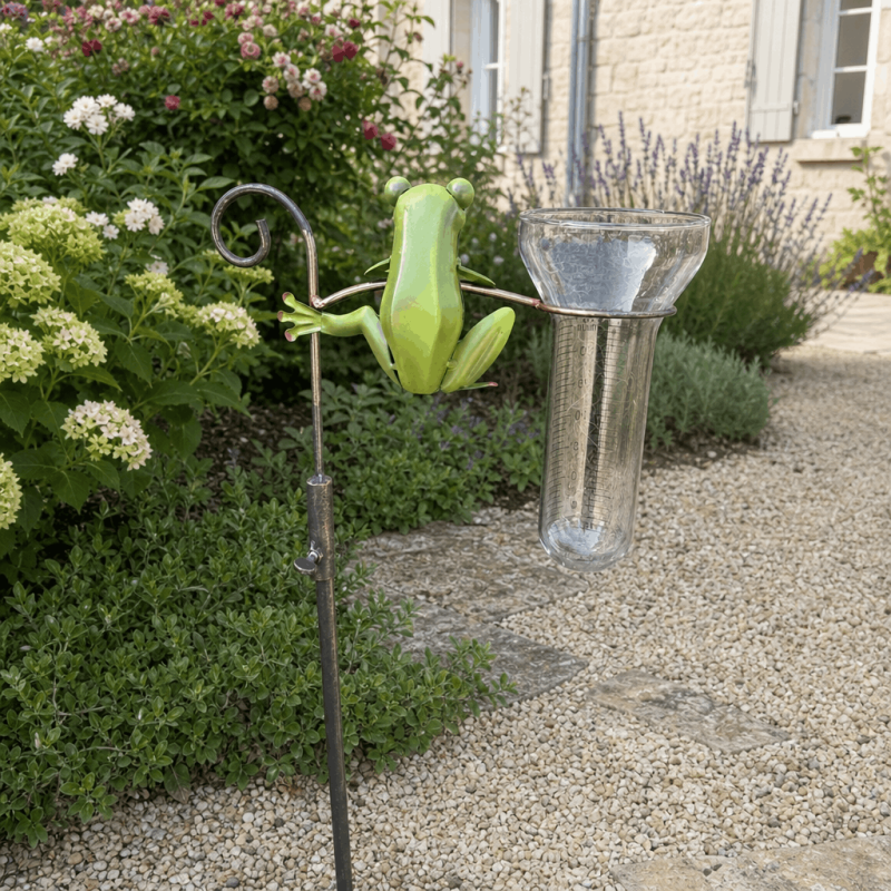 Pluviomètre décoratif grenouille à piquer – H 121 cm