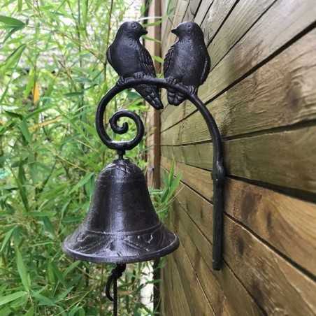 Glocke für ein Vogelpaar, Gusseisenklingel
