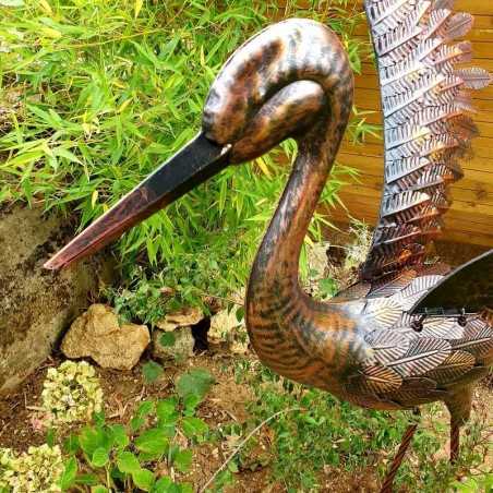 Größe große Kran mit Flügeln oben Bronze 109,00 € LEZARD DU JARDIN