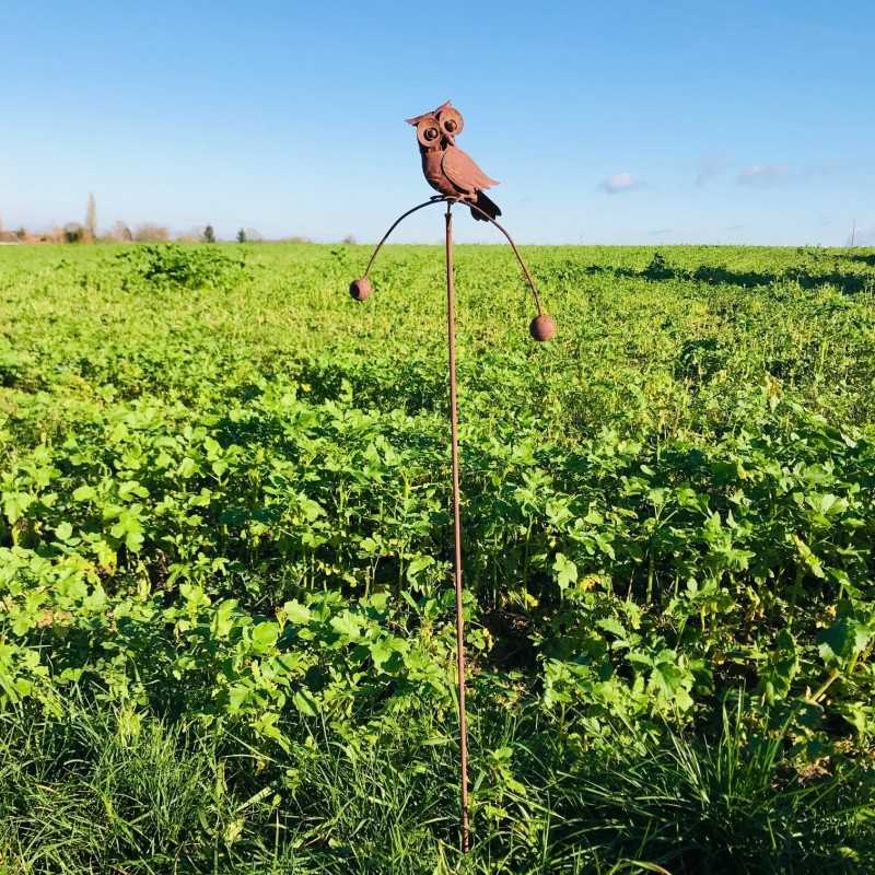 Eulen-Windspiel aus Eisen für den Garten | Lézard du Jardin France .