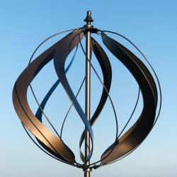 Dekorative Gartenwindmühle aus braun patiniertem Eisen, Modell CHATEAUDUN