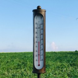 Spieß, Garten-Thermometer aus Eisen in Bronze-Farbe