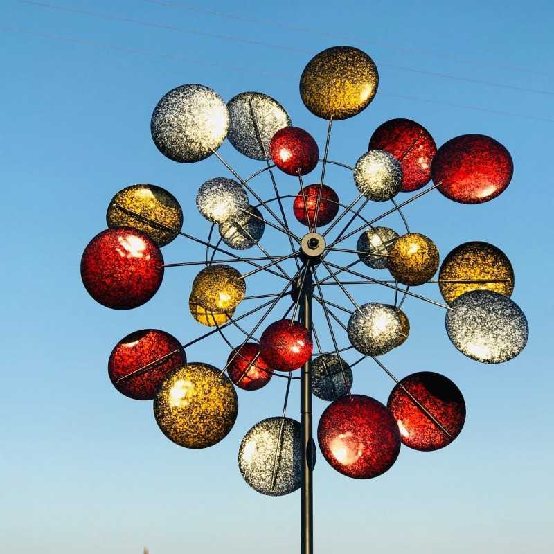 Dekorative Gartenwindmühle aus Eisen Modell MONTSEGUR