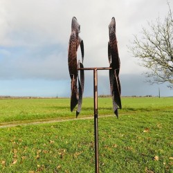 Dekorative Gartenwindmühle 53x26x210 cm Modell Mongenan