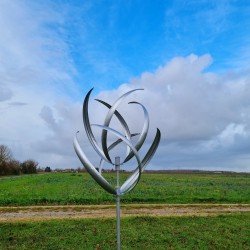 Dekorative Gartenwindmühle aus Metall OLERON