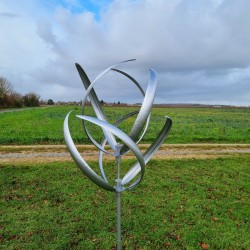 Dekorative Gartenwindmühle aus Metall OLERON
