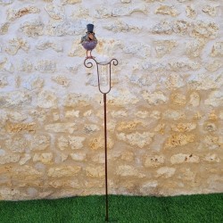Vollständiger Garten-Regenmesser mit langem Erdspieß – 145 cm