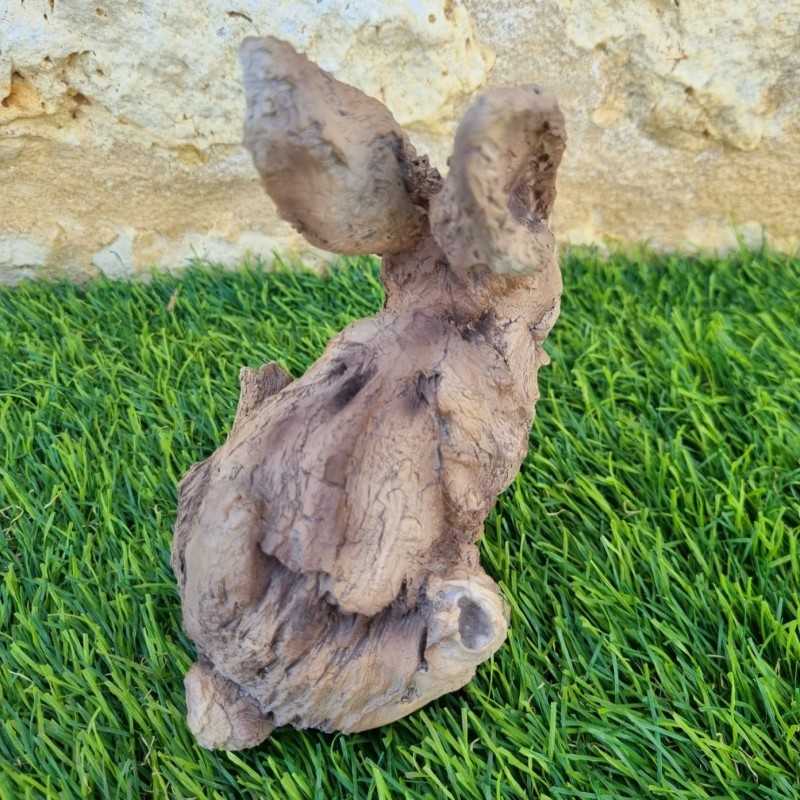 Realistische Kaninchenfigur aus Kunstharz