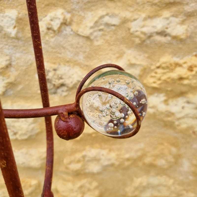 Balancier, pic de jardin en fer corbeau coloré rond 39,90 € LEZARD DU JARDIN