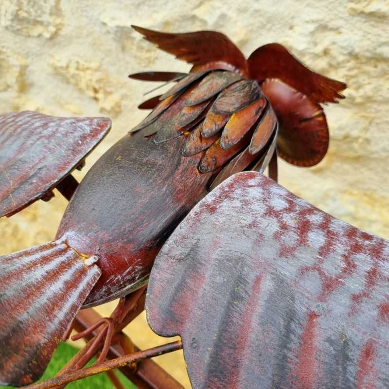 balancier de jardin pic tuteur décoratif hibou H132 45,90 € LEZARD DU JARDIN