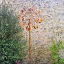 Dekorative Gartenwindmühle, Windmühle mit Wetterfahne zum Stecken Modell Falloux