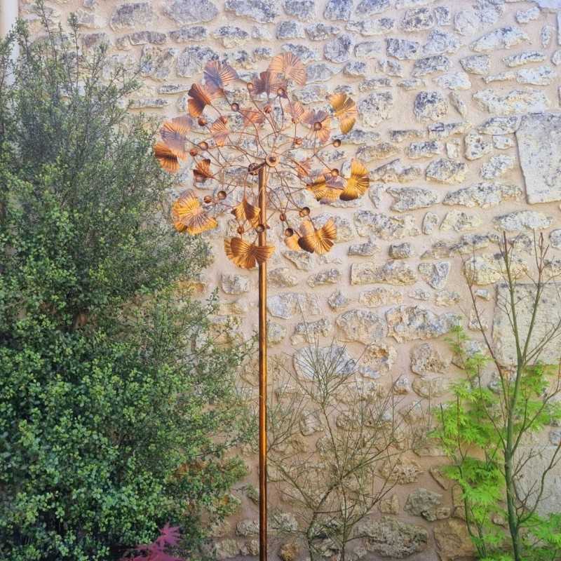 Dekorative Gartenwindmühle, Windmühle mit Wetterfahne zum Stecken Modell Falloux