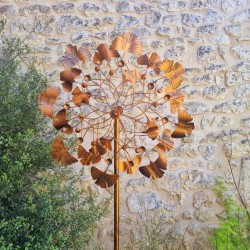 Dekorative Gartenwindmühle, Windmühle mit Wetterfahne zum Stecken Modell Falloux