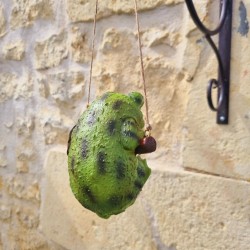 Hängender Frosch aus Harz