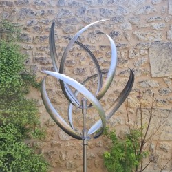 Gartenwindrad Oléron aus Metall | 190 cm