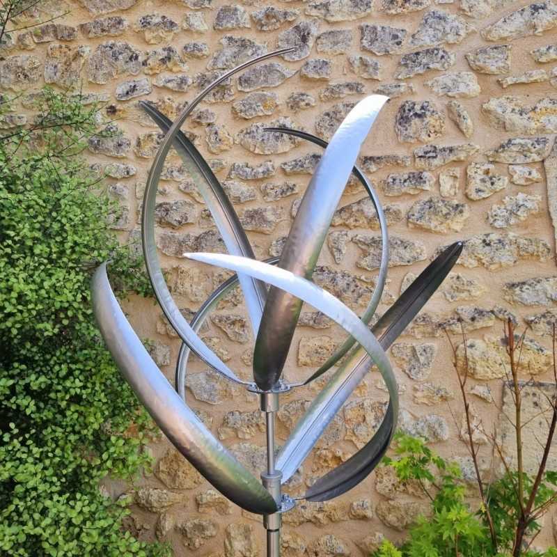 Gartenwindrad Oléron aus Metall | 190 cm