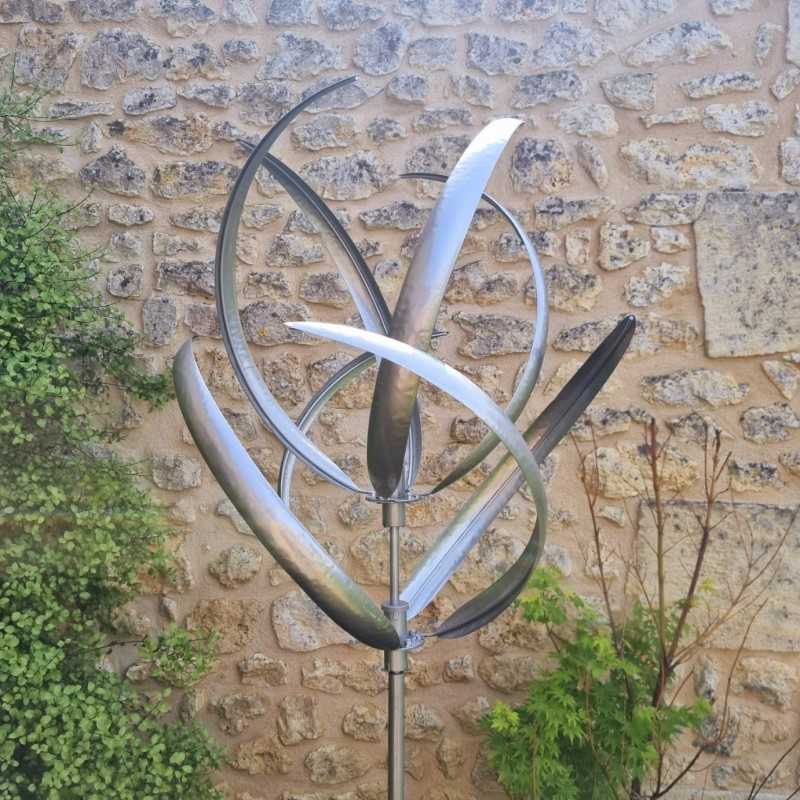 Gartenwindrad Oléron aus Metall | 190 cm