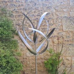 Gartenwindrad Oléron aus Metall | 190 cm