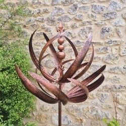 Dekorative Gartenwindmühle aus kupferfarbenem Eisen Modell CHANTILLY 169,00 € LEZARD DU JARDIN
