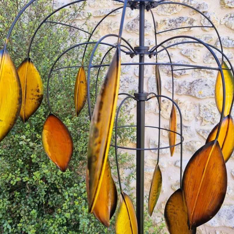 Dekorative Gartenwindmühle, Windmühle als Wetterfahne zum Stecken, Modell Balanzac