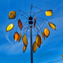 Dekorative Gartenwindmühle, Windmühle als Wetterfahne zum Stecken, Modell Balanzac