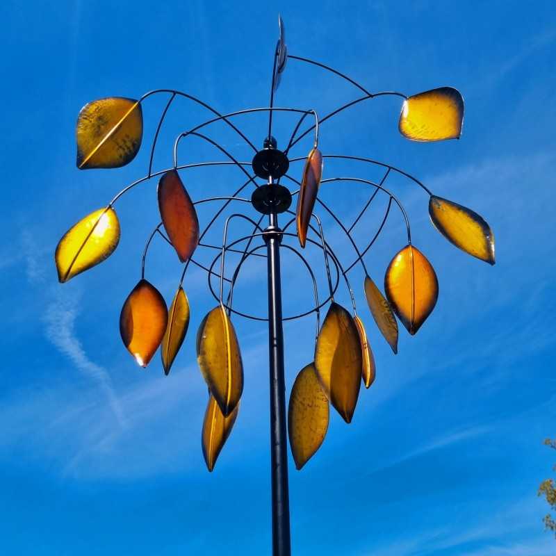 Dekorative Gartenwindmühle, Windmühle als Wetterfahne zum Stecken, Modell Balanzac