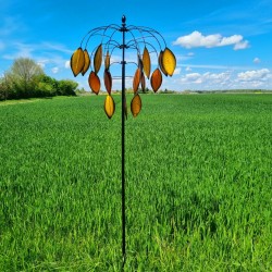 Dekorative Gartenwindmühle, Windmühle als Wetterfahne zum Stecken, Modell Balanzac