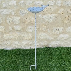 Vogeltränke auf Gartenstab aus Gusseisen – 87 cm