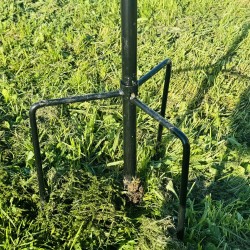 Kupferfarbene dekorative Gartenwindmühle „Poésie Aérienne“ mit Bodenverankerung