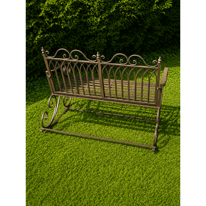 Schaukelbank aus Metall – Entspannung für den Garten