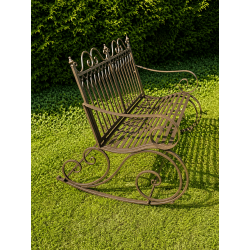 Garten-Schaukelbank von der Seite