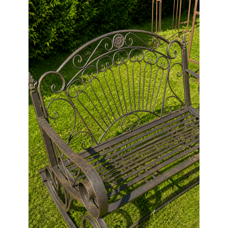 Garten-Schaukelbank aus Metall