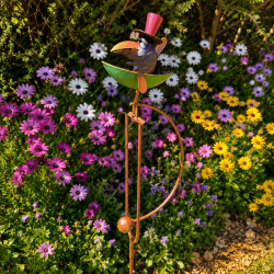 Garten-Mobile mit Pendel Corbeau Steampunk – Seitenansicht