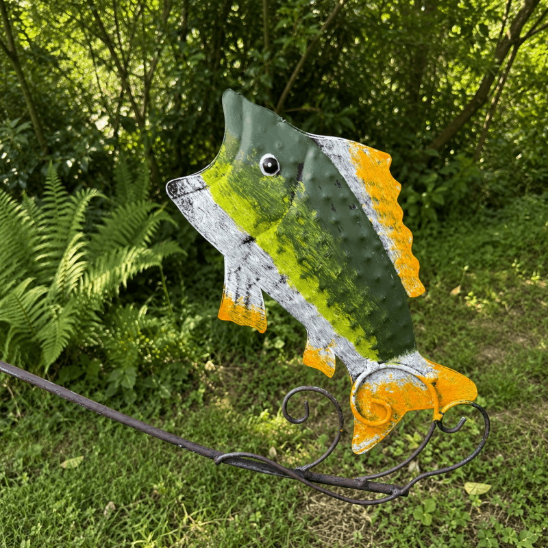 Gartenmobile Segelboot und Fisch – Ansicht des Fisches