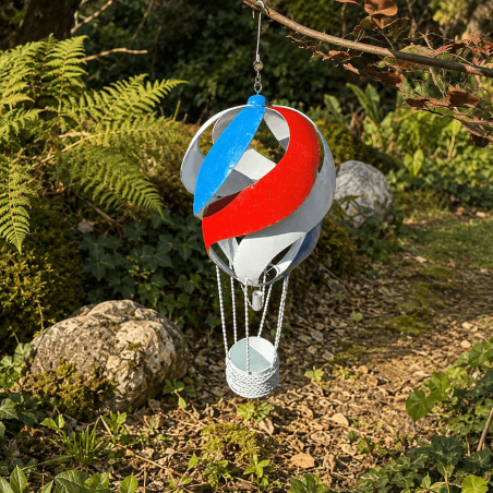 Dekorativer Heißluftballon zum Aufhängen – Höhe 63 cm