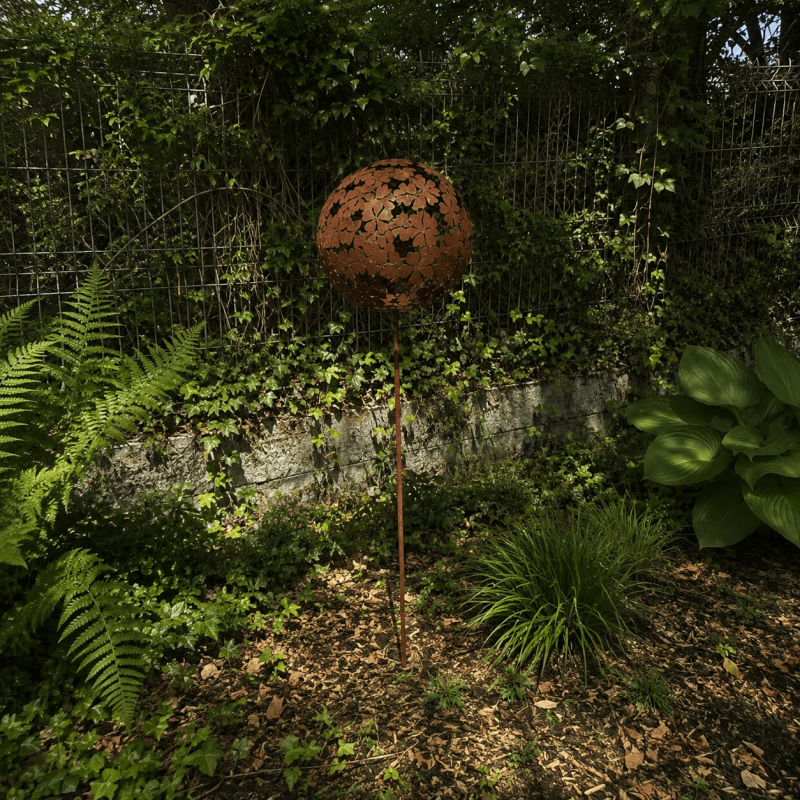 Allium auf langem Erdspieß – Gesamtansicht 160 cm