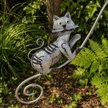 Detail der Katze und der Mäuse des Pendelmobils