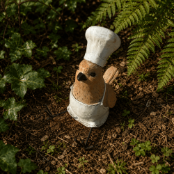 Humorvolle Küchendekoration in Vogelform