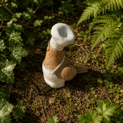 Humorvolle Küchendekoration in Vogelform