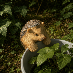 Igel für den Blumentopf aus Kunstharz
